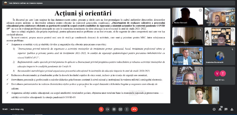 PROVOCĂRILE ANULUI DE STUDIU 2021-2022 ÎN ORGANIZAREA PROCESULUI EDUCAȚIONAL